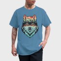 Hand Draw Landscape Wolf, Tricou Barbati (Unisex)