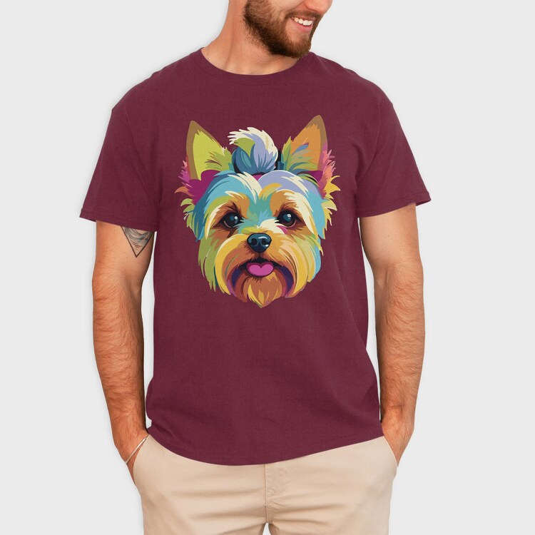 Dog Colorful, Tricou Barbati (Unisex)