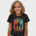 You Cant Scare Me I Have Two Daughters Silhouette, Tricou Copii