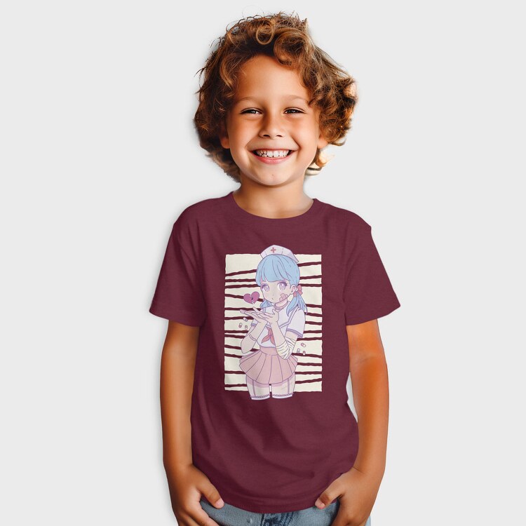 Menhera Nurse Kawaii Anime Girl, Tricou Copii