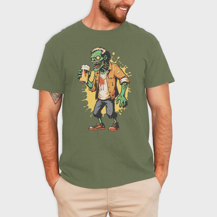 Zombie Beer, Tricou Barbati (Unisex)