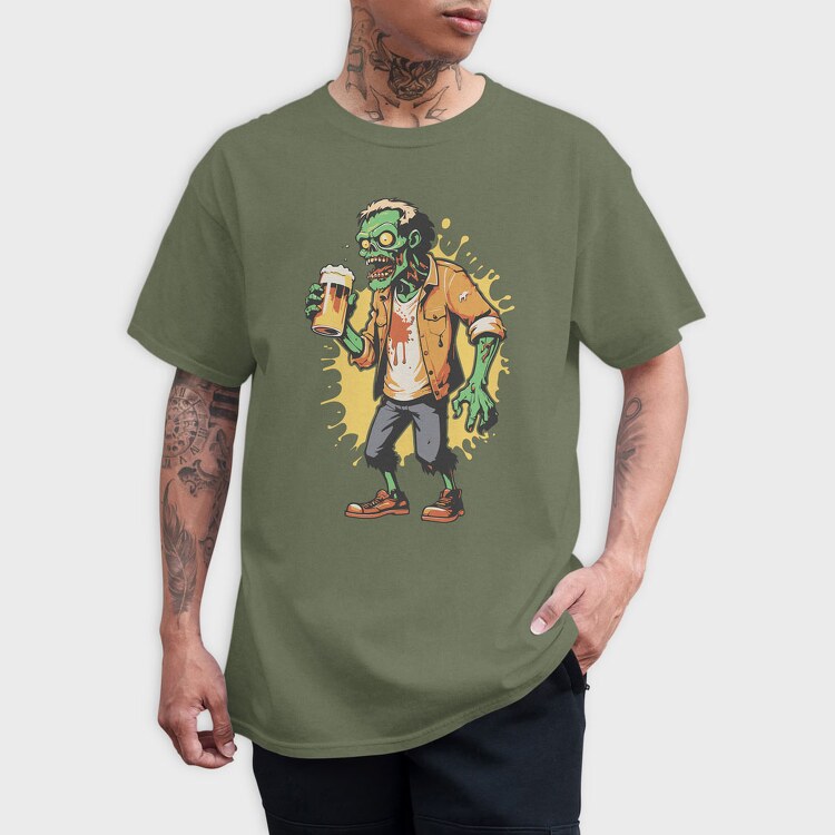 Zombie Beer, Tricou Barbati (Unisex)