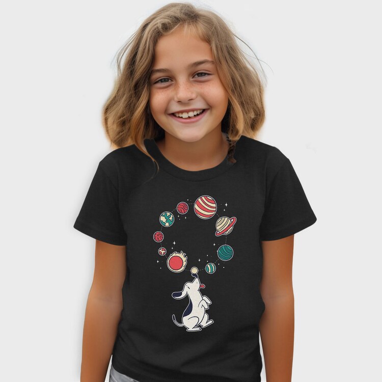 Dog Juggling Planets, Tricou Copii