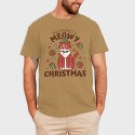 Meowy Christmas, Tricou Barbati (Unisex)