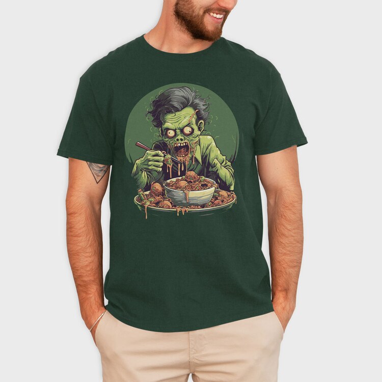 Zombie Eating, Tricou Barbati (Unisex)