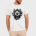 Dog Monochrome Portrait, Tricou Barbati (Unisex)