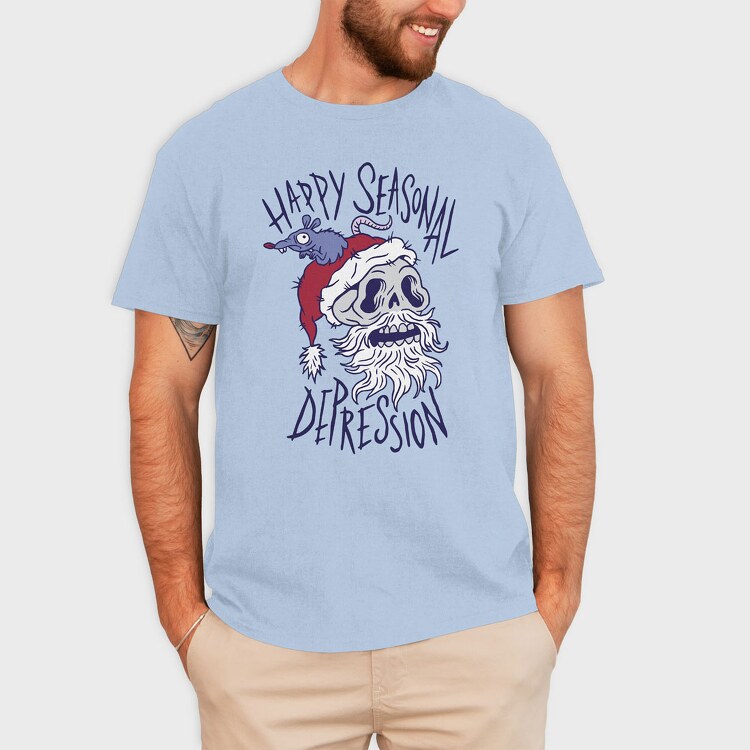 Happy Seasonal Depression, Tricou Barbati (Unisex)