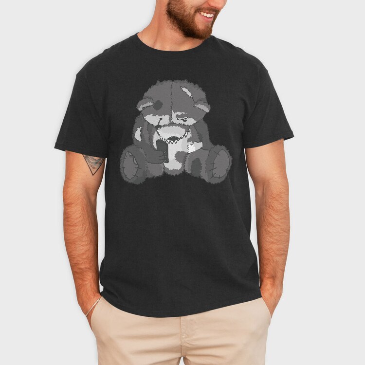 Zombie Teddy Bear 2, Tricou Barbati (Unisex)