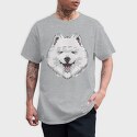 Dog Samoyed, Tricou Barbati (Unisex)