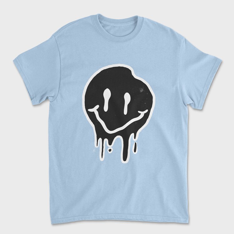 Black Smiley, Tricou Barbati (Unisex)