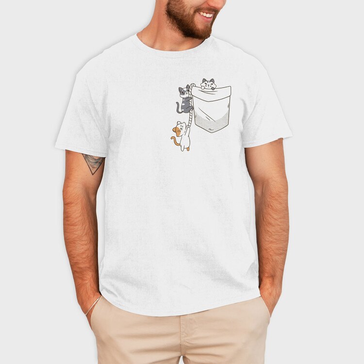 Cats Pocket, Tricou Barbati (Unisex)