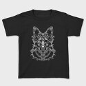 Monochrome Portrait German Shepherd, Tricou Copii