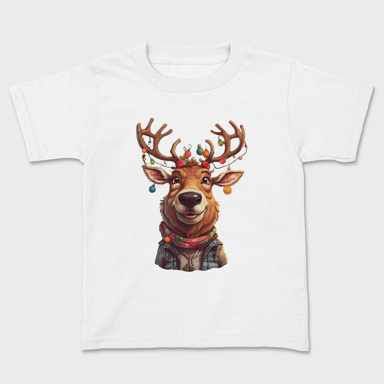 Reindeer Christmas Funny, Tricou Copii
