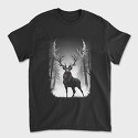 Reindeer Monochochrome Christmas, Tricou Barbati (Unisex)