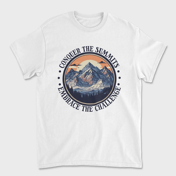 Mountains Text Vintage, Tricou Barbati (Unisex)