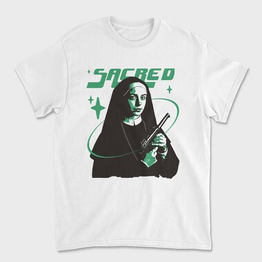 Sacred Nun Gun, Tricou Barbati (Unisex)