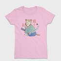 Samurai Cat Traditional, Tricou Femei