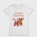 Santa and Deer Drunk, Tricou Femei