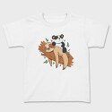 Panda Sloth Lazy, Tricou Copii