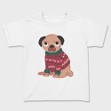 Pug Dog Wearing Uglysweater, Tricou Copii