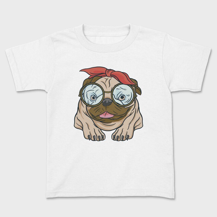 Pug With Glasses, Tricou Copii