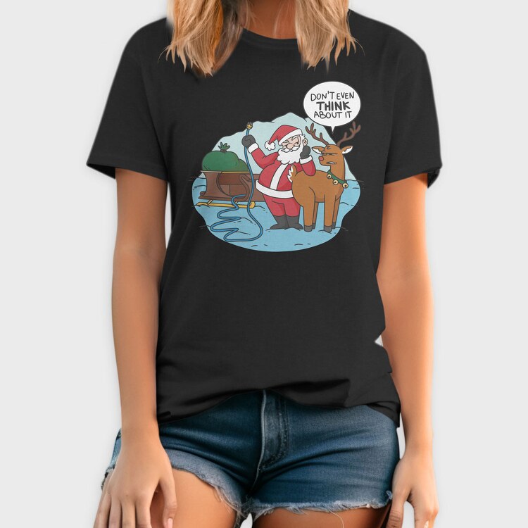Naughty Santa, Tricou Barbati (Unisex)