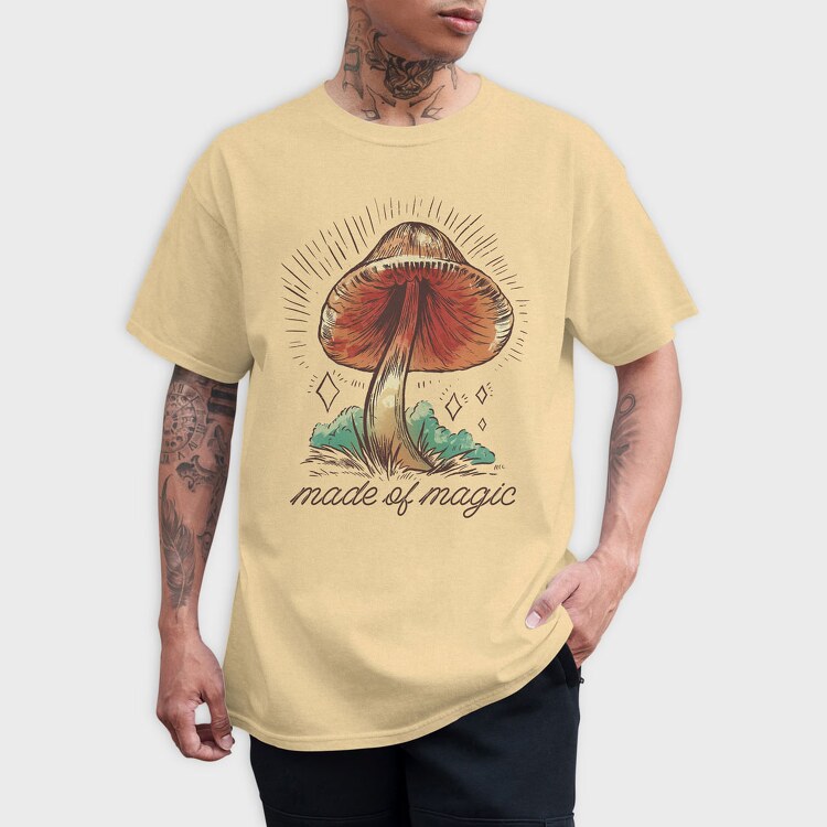 Mushroom Made of Magic, Tricou Barbati (Unisex)