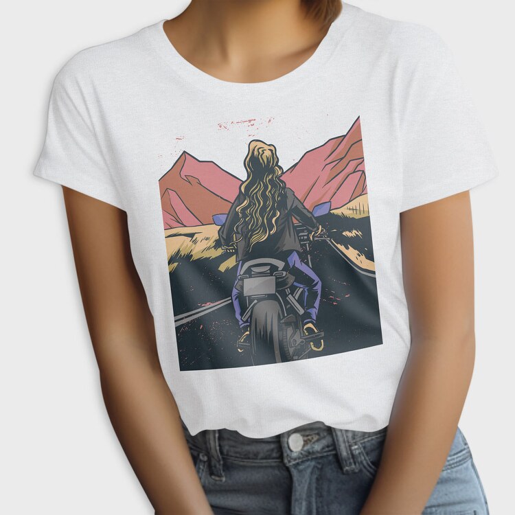 Motorbike Landscape, Tricou Femei