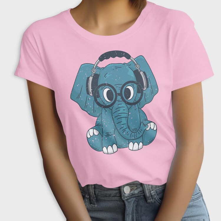 Elephant With Glasses, Tricou Femei