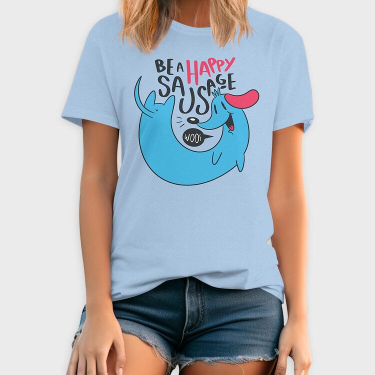 Happy Sausage, Tricou Barbati (Unisex)