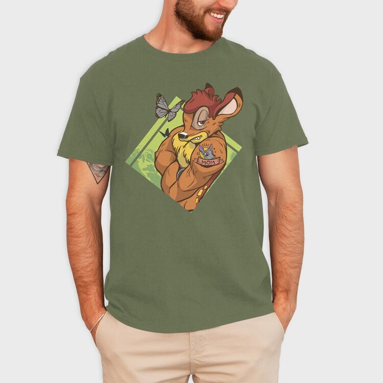 Bambi Mom, Tricou Barbati (Unisex)