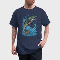 Pike Fish Jump, Tricou Barbati (Unisex)