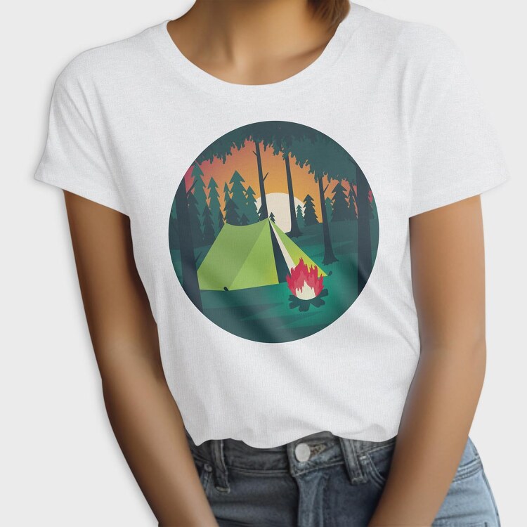 Camping Night, Tricou Femei