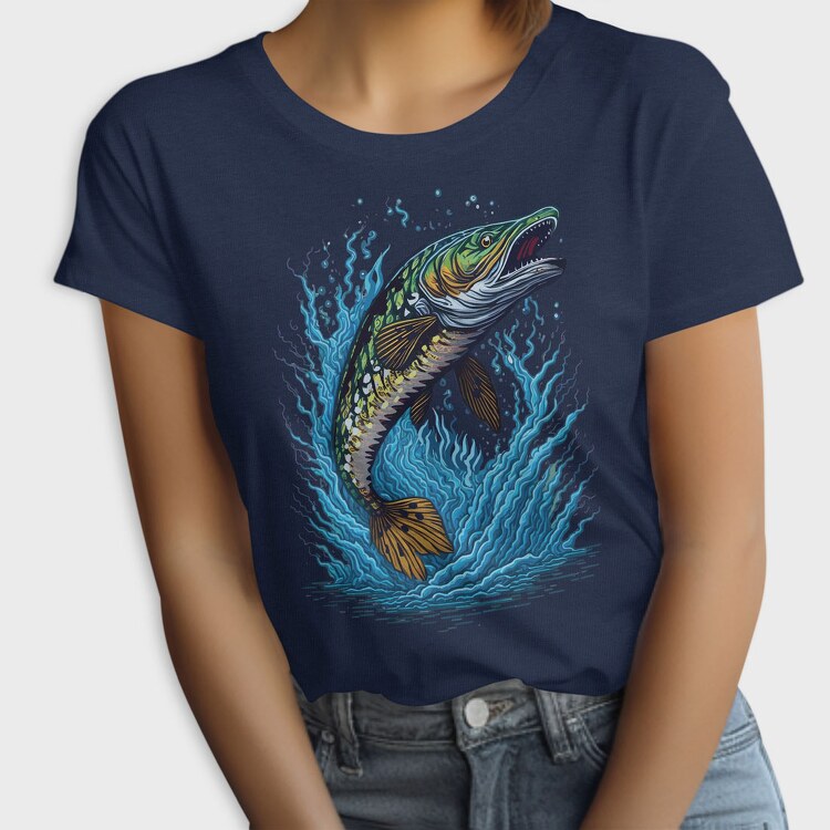 Pike Fish Jump, Tricou Femei