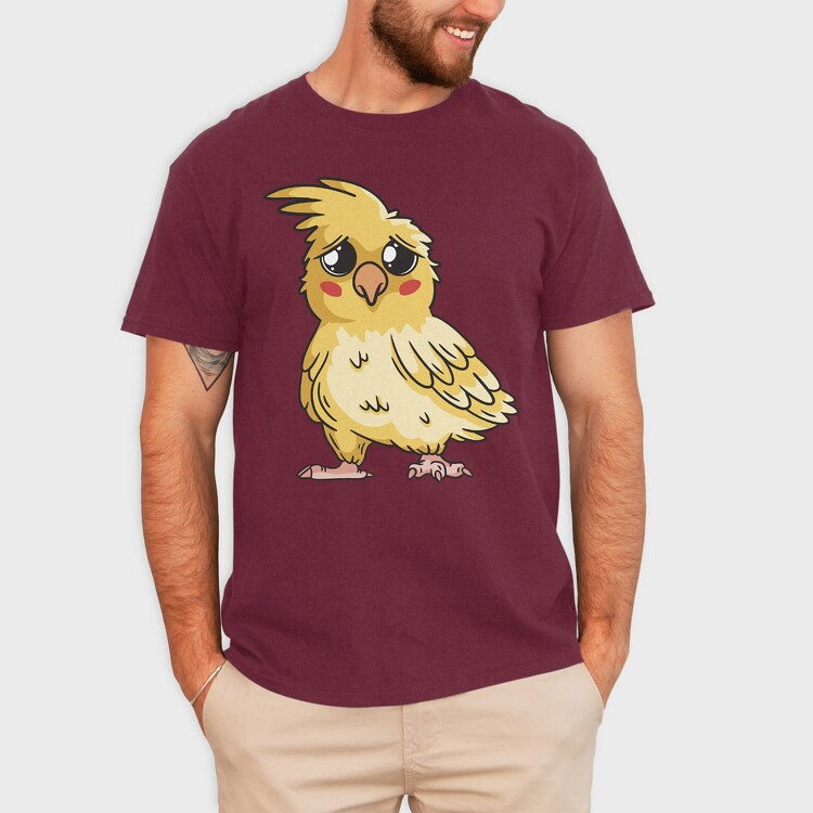 Sad Cockatiel, Tricou Barbati (Unisex)