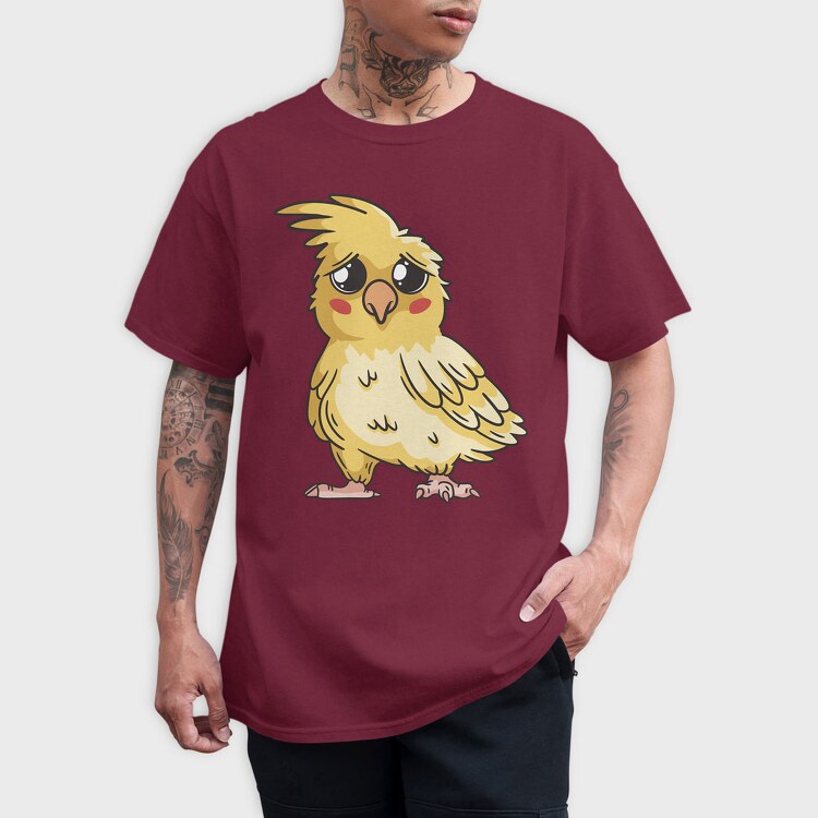 Sad Cockatiel, Tricou Barbati (Unisex)