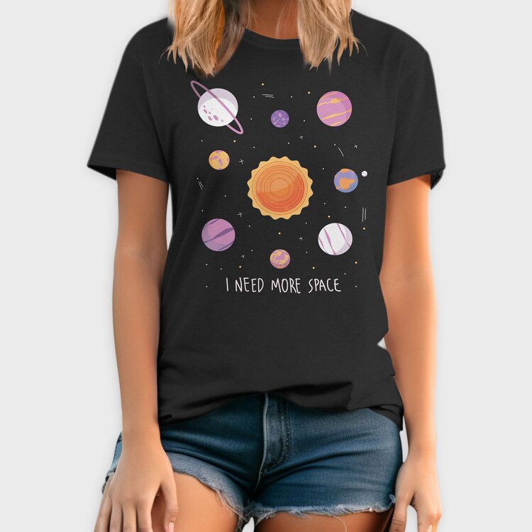 Need More Space Solar System, Tricou Barbati (Unisex)
