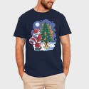 Santa Tree Pee, Tricou Barbati (Unisex)