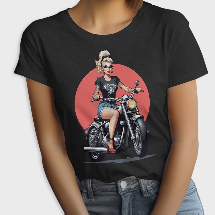 Pin Up Girl Bike, Tricou Femei