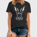 Monochrome Portrait Rabbit, Tricou Barbati (Unisex)