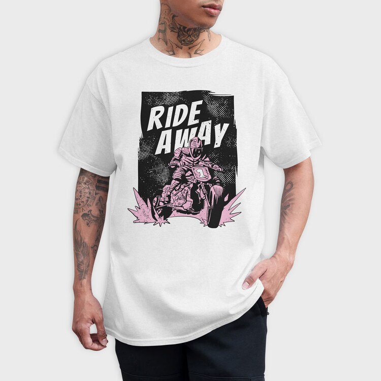 Ride Away, Tricou Barbati (Unisex)