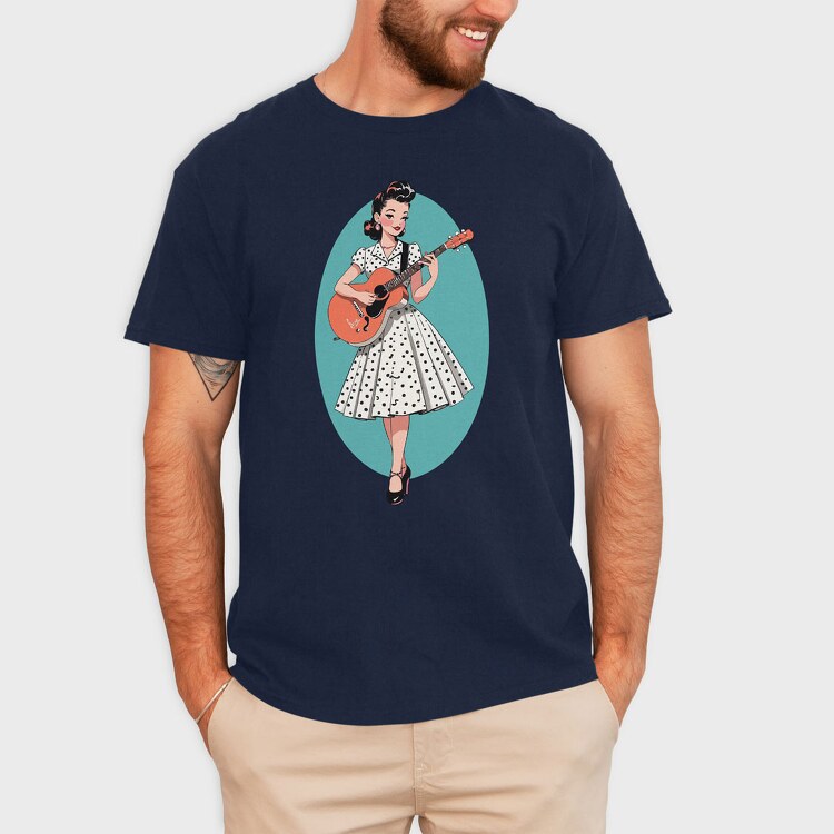 Pin Up Girl, Tricou Barbati (Unisex)