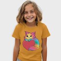 Rainbow Cat Heart, Tricou Copii