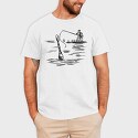 Monochrome Sketch Water, Tricou Barbati (Unisex)