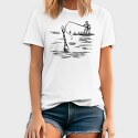 Monochrome Sketch Water, Tricou Barbati (Unisex)