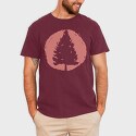 Pine Tree Sunset, Tricou Barbati (Unisex)
