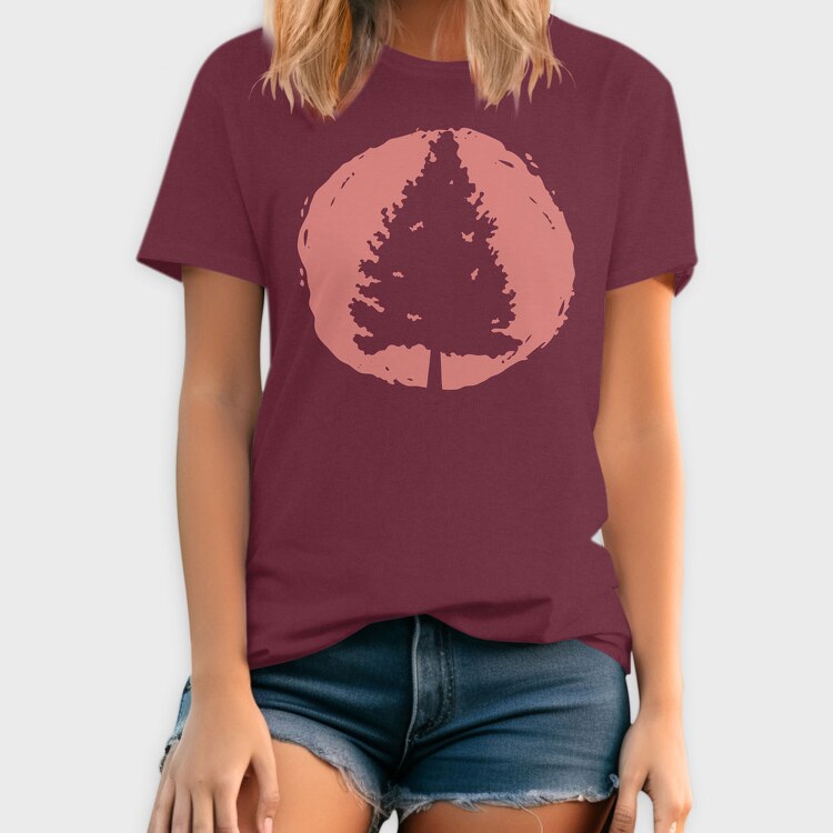 Pine Tree Sunset, Tricou Barbati (Unisex)