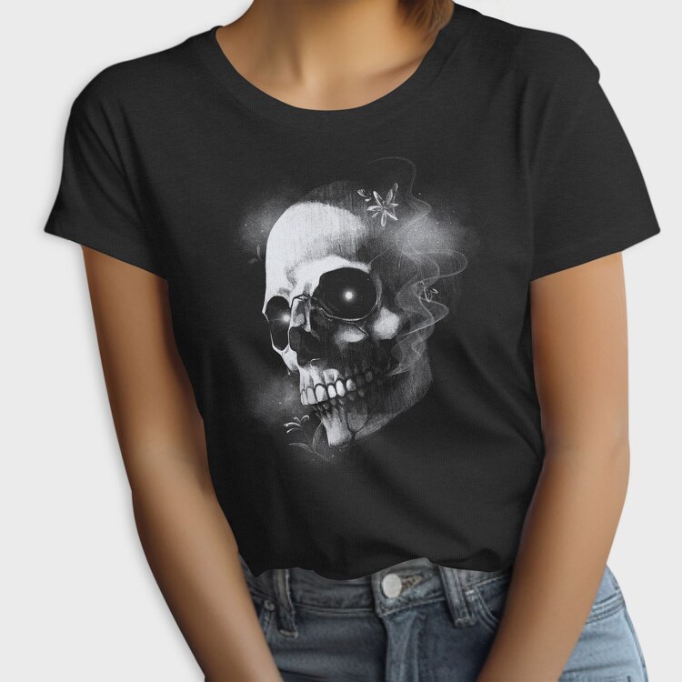 Monochrome Skull Nebula, Tricou Femei