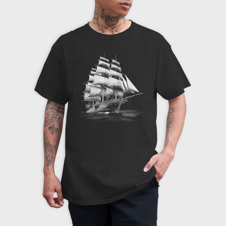 Sail Ship, Tricou Barbati (Unisex)