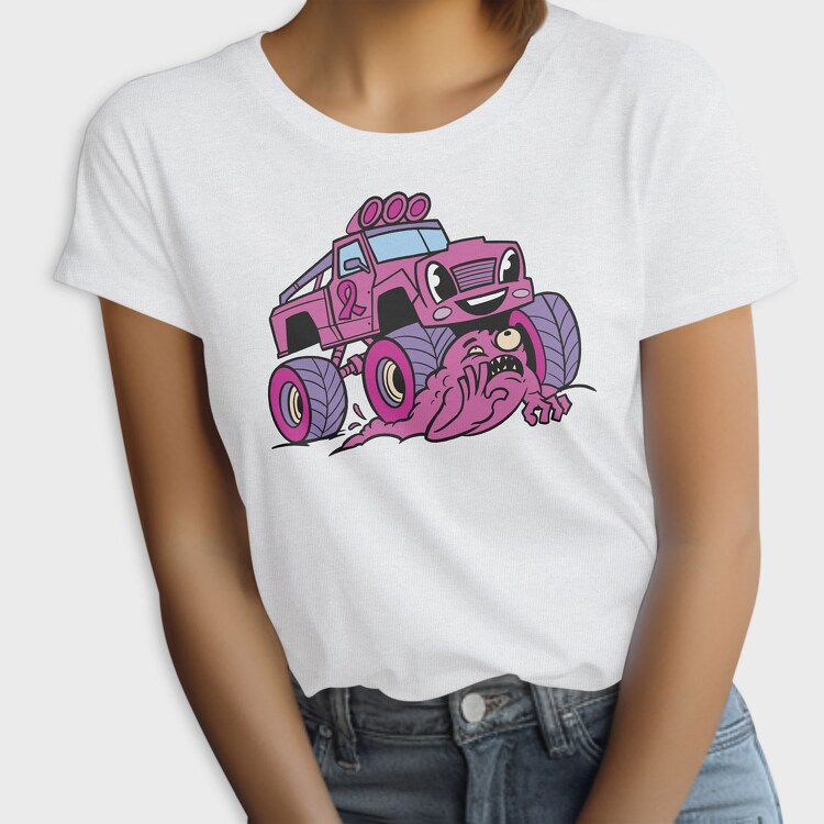 Pink Monster Truck, Tricou Femei